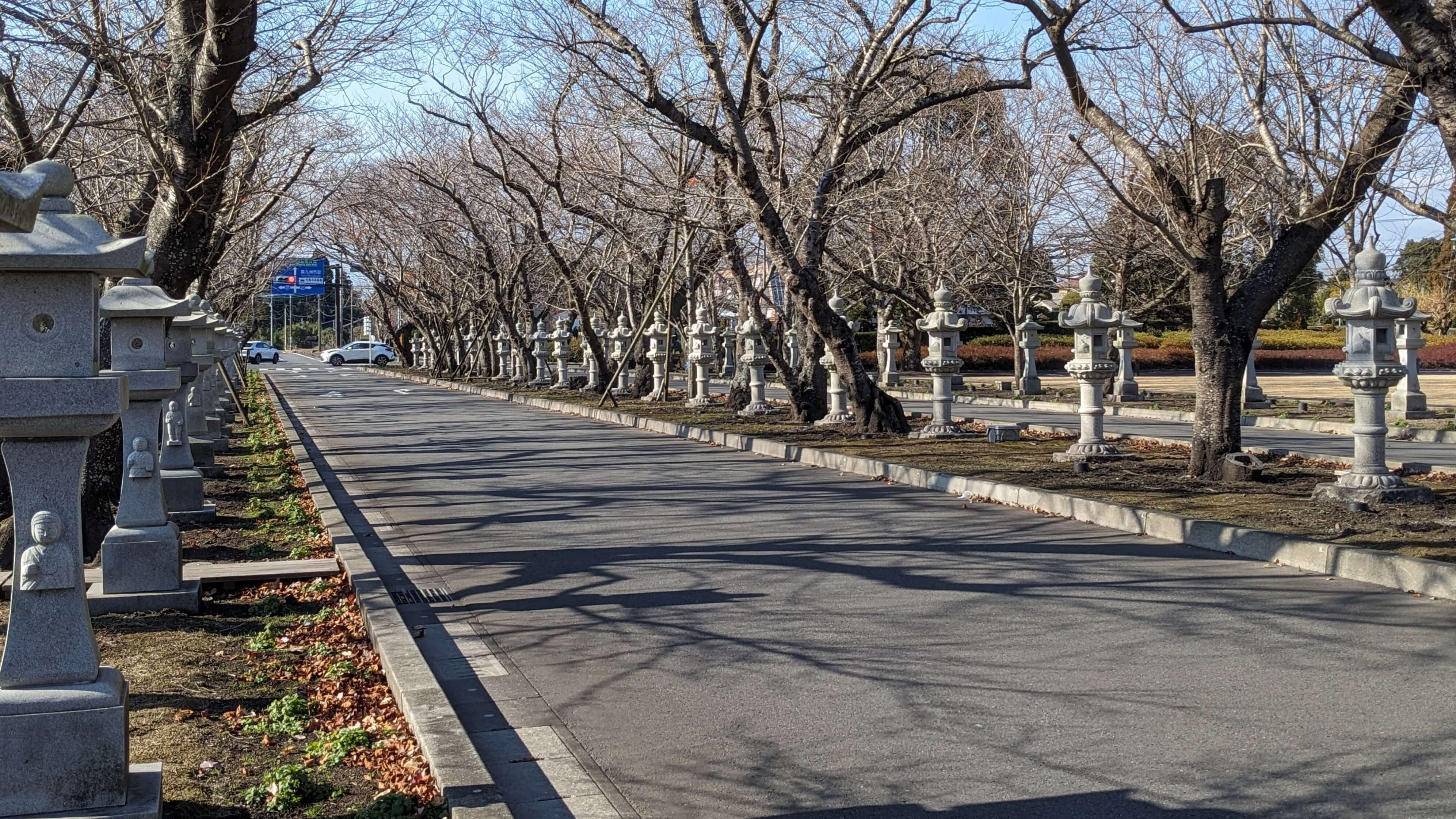道路沿いの灯ろう サムネイル 2