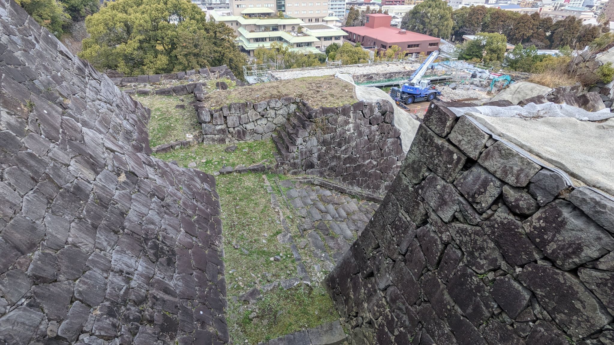 小天守石階段