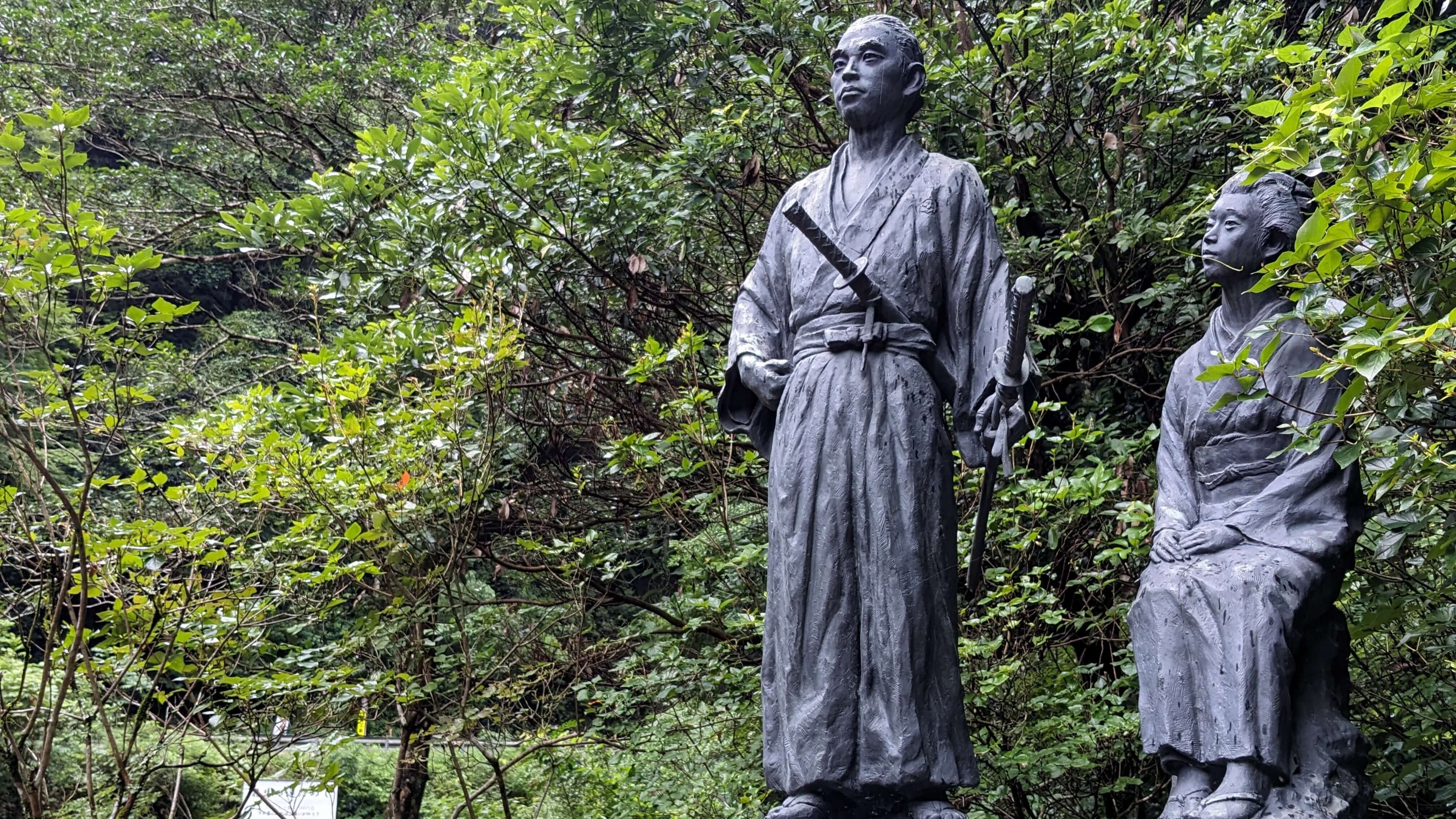 坂本龍馬おりょう新婚湯治碑 (龍馬公園) サムネイル 3